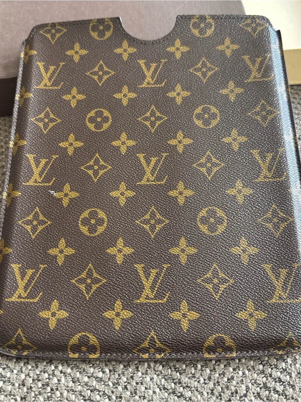 Louis Vuitton Monogram iPad Sleeve in Brown Canvas